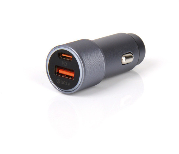 Dvojitá USB zásuvka 1xUSB-C/1xRychlé nabíjení, 12V 1,5A