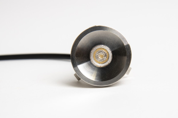12V LED bodová, nerezová ocel, průměr: 28mm, 1W