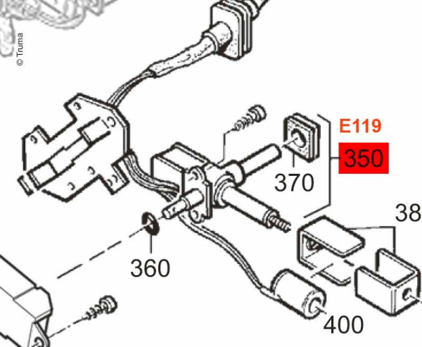 Těleso ventilu E2400 30mbar