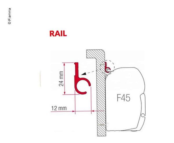 Adaptér Rail'R'300cm (centimetry)