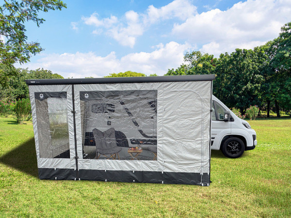 Blokování větru a deště 430 přední, polyester, 1 dveře + 1 okno