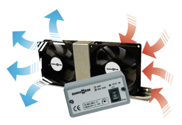 Chladnička dvouventilátor VENTO ELECTRONIC s ovládacím panelem