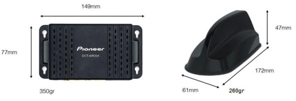 Router Pioneer pro internet a WiFi, DCT-WR204-SH, vč