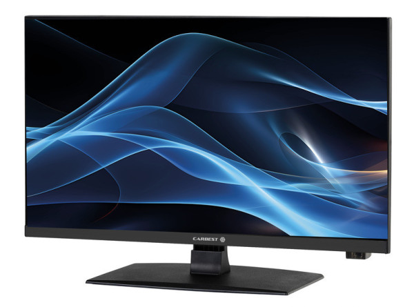 Smart LED TV 21,5', 12V televize, 2Gen, bezrámová, černá, stříbrná