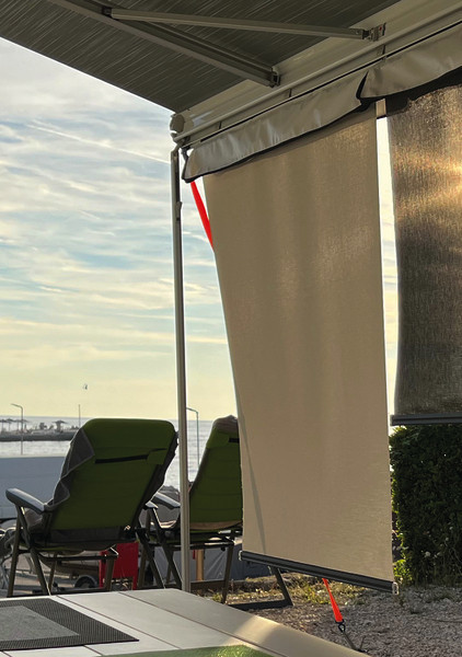 SunBreak bílá, ochrana proti oslnění pro markýzy