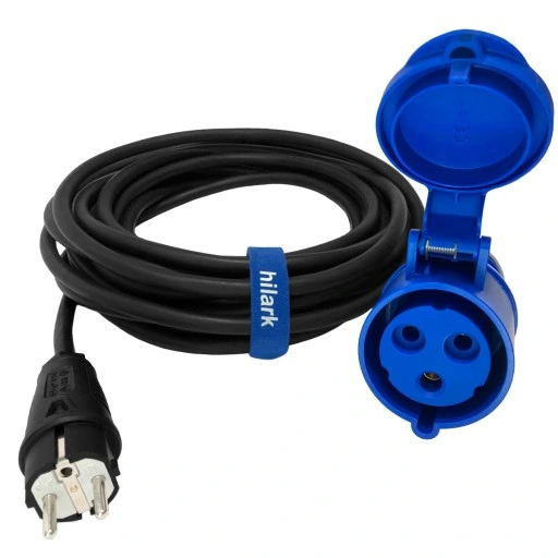 Redukce/ prodloužení zástrčka E/SCHUKO na CEEzásuvku kamper 1.5mm2 2m, H07RN-F 3g 1.5 CEE 213-6 napájecí kabel karavan