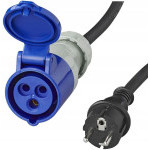 Adaptér kabelový 40cm, zástrčka E,SCHUKO/ zásuvka CEE přímá 3x1.5mm2 16A 373526