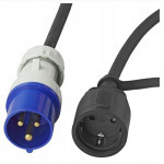 Adaptér kabelový, zástrčka CEE/zásuvka SCHUKO 3x2.5mm2 16A 1.5m  373530DE