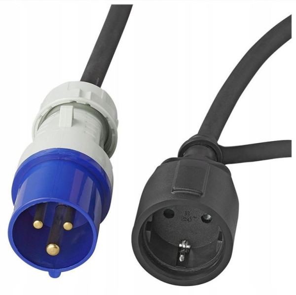 Adaptér kabelový, zástrčka CEE/zásuvka SCHUKO3x1.5mm2 40cm 373530