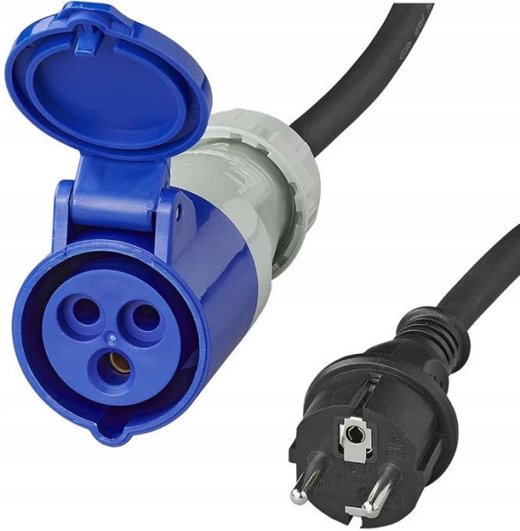 Adaptér kabelový, zástrčka E,SCHUKO/CEE přímá1,5m 3x2.5mm2 373527DE