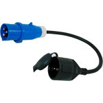 Adaptér kabelový CEE zástrčka/SCHUKO zásuvka 230v 0.5m 3x2.5mm2 IP44