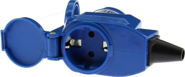 Zásuvka úhlová CEE/SCHUKO 230V na kabel IP44