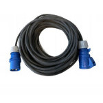 Kabel prodlužovací CEE/CEE pro karavany 15m zástrčka CEE/zásuvka CEE pryž 3x1.5mm2 IP44/54