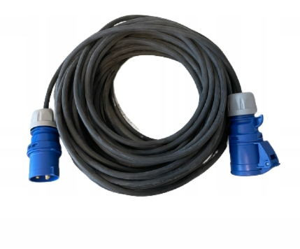 Kabel prodlužovací CEE/CEE pro karavany 15m zástrčka CEE/zásuvka CEE pryž 3x1.5mm2 IP44/54