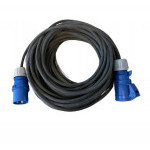 Kabel prodlužovací CEE/CEE pro karavany 10m zástrčka CEE/zásuvka CEE pryž 3x1.5mm2 IP44/54