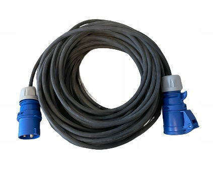 Kabel prodlužovací CEE/CEE pro karavany 10m zástrčka CEE/zásuvka CEE pryž 3x1.5mm2 IP44/54