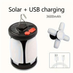 Lampa solární s USB/USB, dobíjecí, LED
