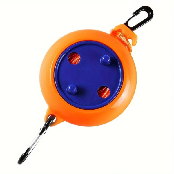 Šňůra na prádlo, přenosná, nastavitelná, oranžová
