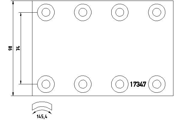 BRAKE LINING Textar