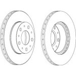 BRAKE DISC DDF1171 Citroen 2,8HDi FRONT