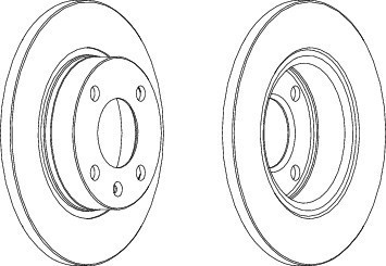 BRAKE DISC DDF875, FELICIE   1995-