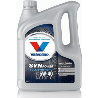 OIL 5W40 VALVOLINE SYN POWER 4L ENGINE