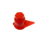 COVER NUT WHEEL 32 RED SHORT