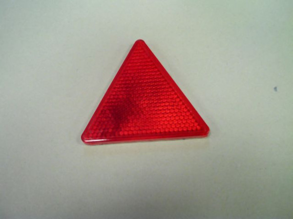 REFLECTIVE GLASS TRIANGLE RED