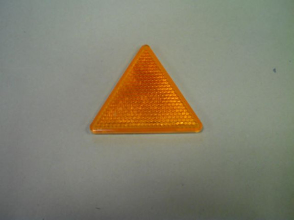 Odrazka oranžová trojúhelník samolepící - strana 78mm