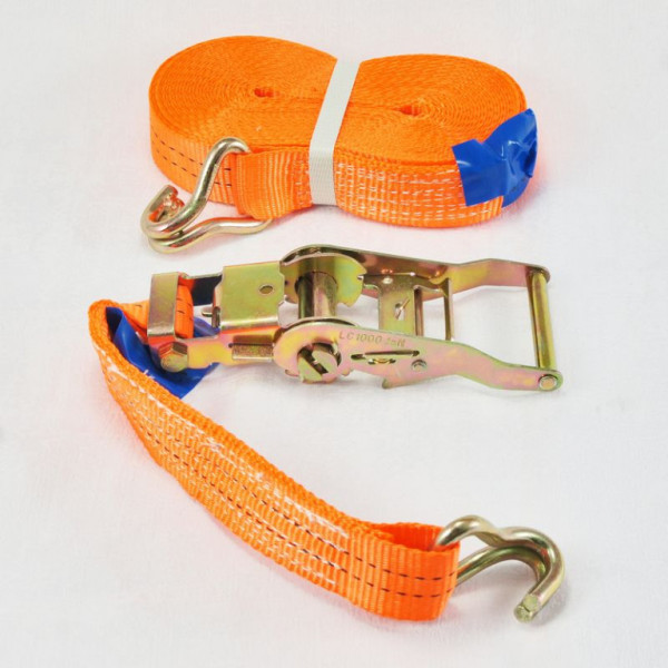 LASHING BELT 2t/10m WITH HOOK AND RATCHET