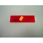 REFLECTIVE GLASS RED RECTANGLE