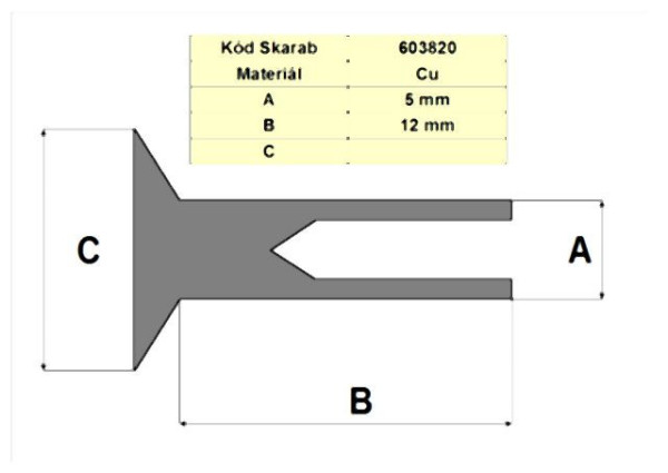 RIVET 5*12 Cu SEMITUBULAR