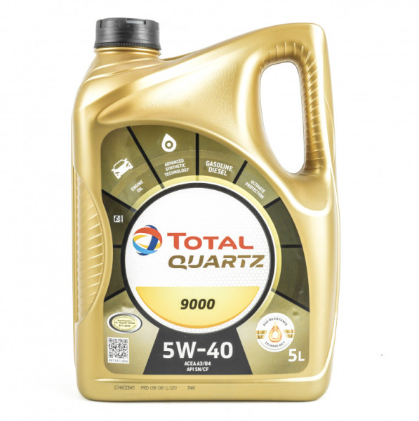 OIL 5W40 TOTAL Quartz 9000 5L ENGINE