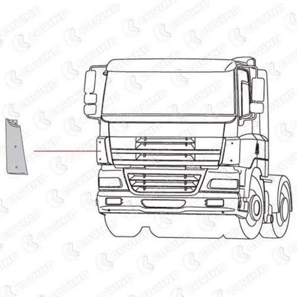 CABINE DEFLECTOR DAF 85CF RIGHT