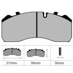 BRAKE PADS BPW, MAN, MB, SAF, BOVA