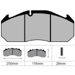 BRAKE PADS RENAULT, MAN, KASSBOHRER, MERCEDES, SETRA