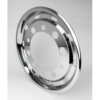 COVER WHEEL FRONT 22,5 STRAIGHT,STAINLESS STEEL