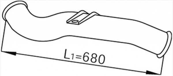 EXHAUST SILENCER TUBE Scania