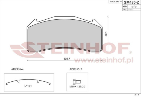 BRAKE PADS VOLVO