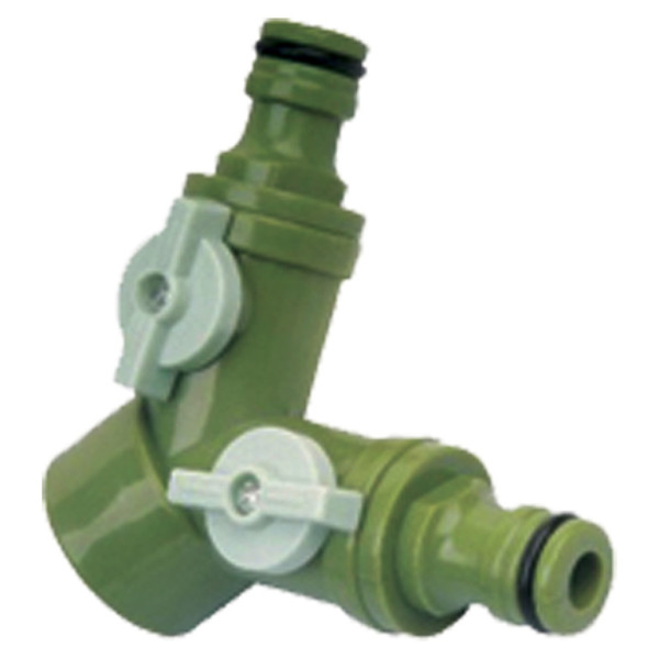 Rozdvojka 3/4" s ventily pro 2 rychlospojky