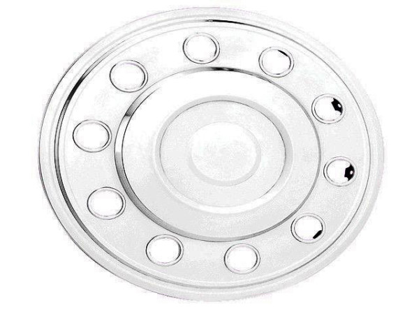 COVER WHEEL REAR, STAINLESS STEEL