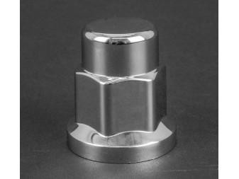 COVER NUT WHEEL 32 SILVER LONG