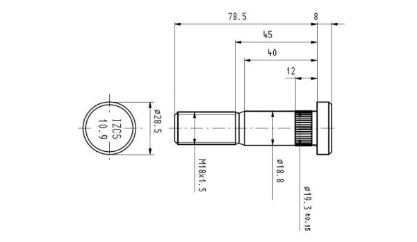 WHEEL BOLT DAF