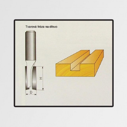 Fréza tvarová do dřeva 12x19mm