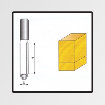 Fréza tvarová do dřeva 8x9x38mm