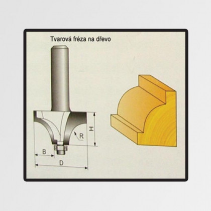 Fréza tvarová do dřeva 11,1x12,9mm