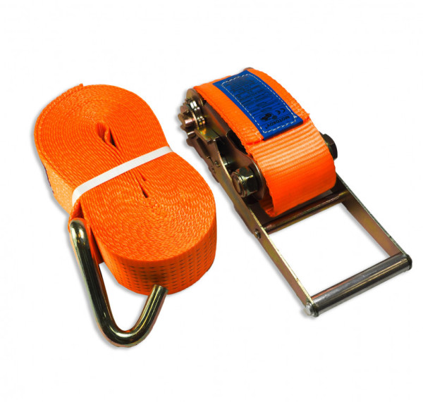 LASHING BELT 10t/10m WITH HOOK AND RATCHET