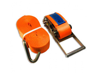 LASHING BELT 10t/8m WITH HOOK AND RATCHET