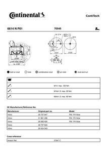 AIR SPRING REAR Volvo LOWDECK