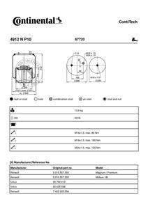 AIR SPRING 4912NP10